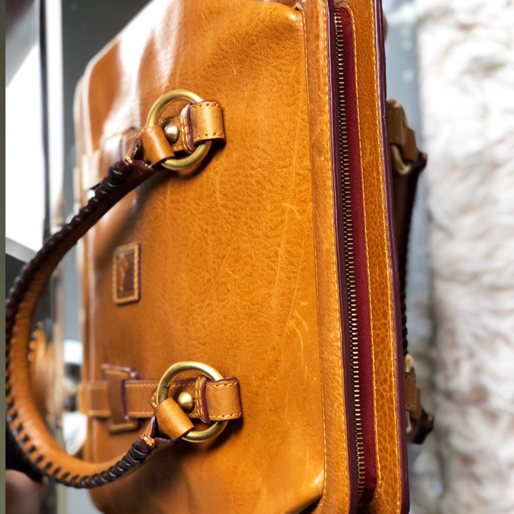 Dooney & Bourke Camel Zipper Handbag - Picture 7 of 8